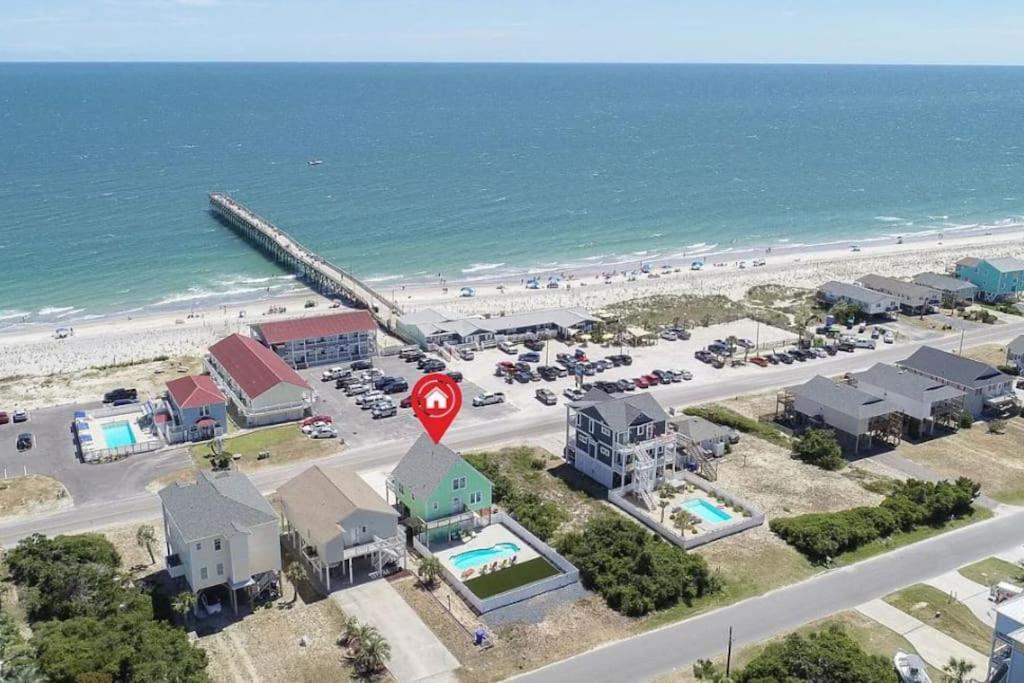Pool Haven Ocean View Villa Oak Island Bagian luar foto