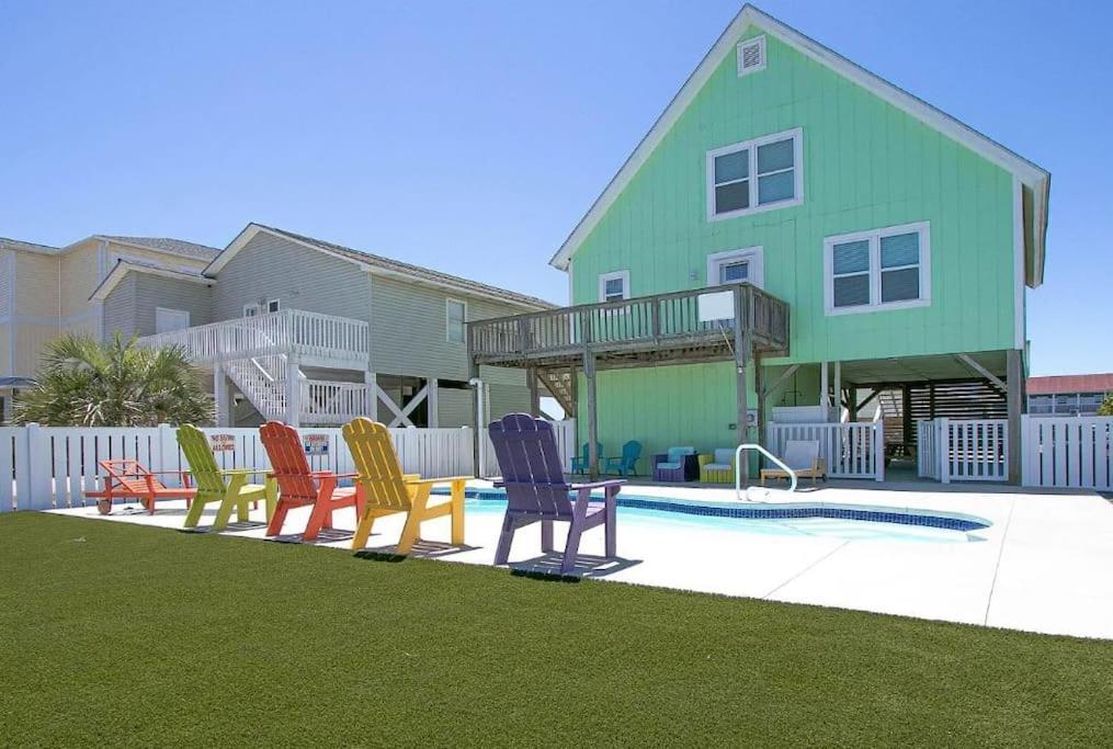 Pool Haven Ocean View Villa Oak Island Bagian luar foto