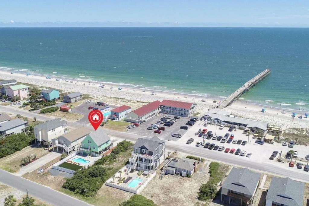Pool Haven Ocean View Villa Oak Island Bagian luar foto
