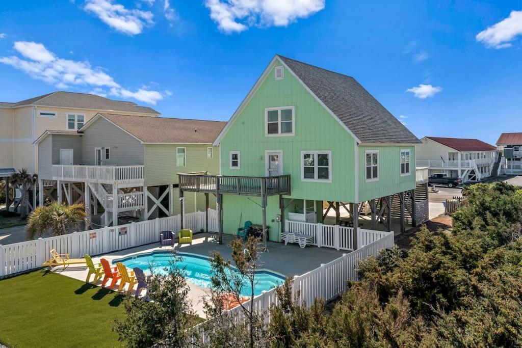 Pool Haven Ocean View Villa Oak Island Bagian luar foto