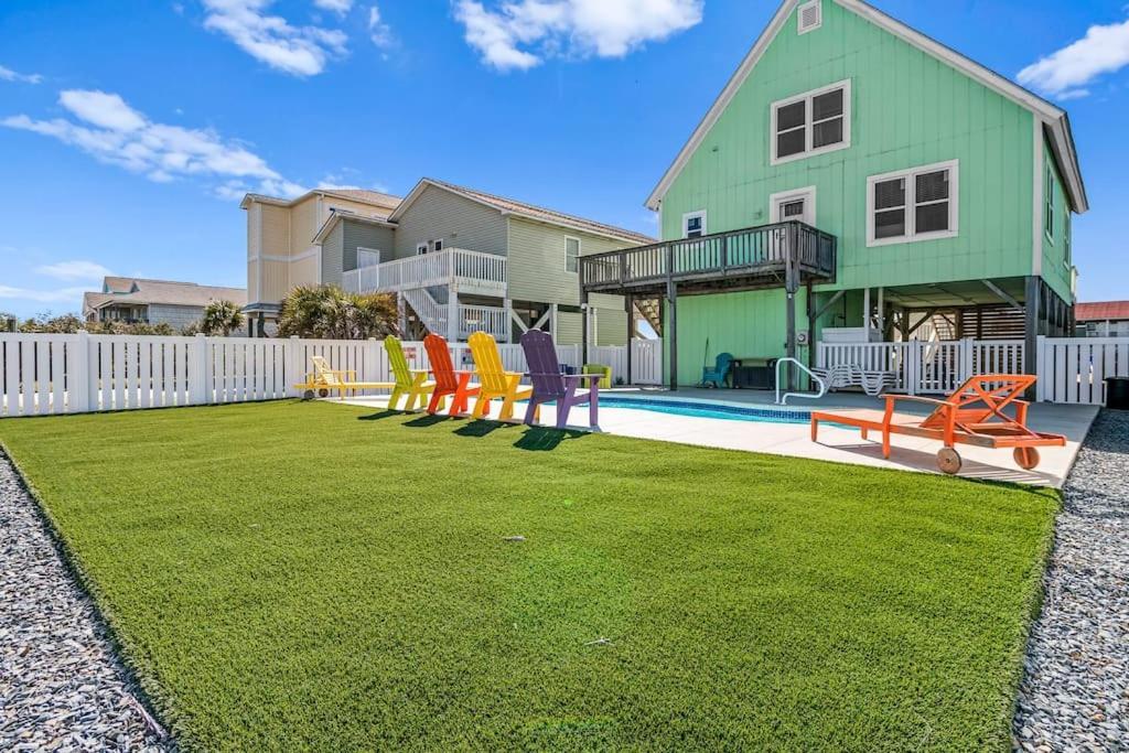 Pool Haven Ocean View Villa Oak Island Bagian luar foto